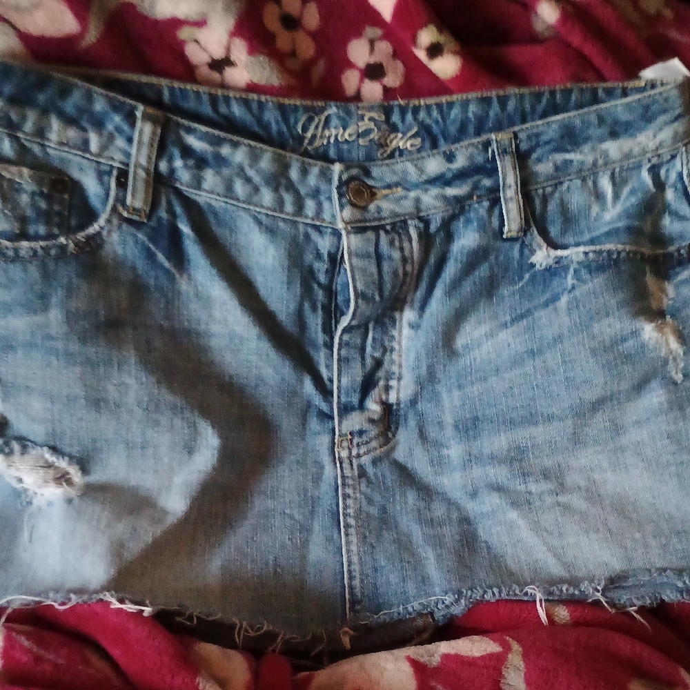 Women's Blue Denim Shorts